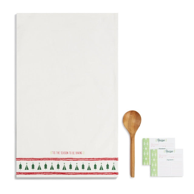 Season To Bake Towel & Spoon With Recipe Card