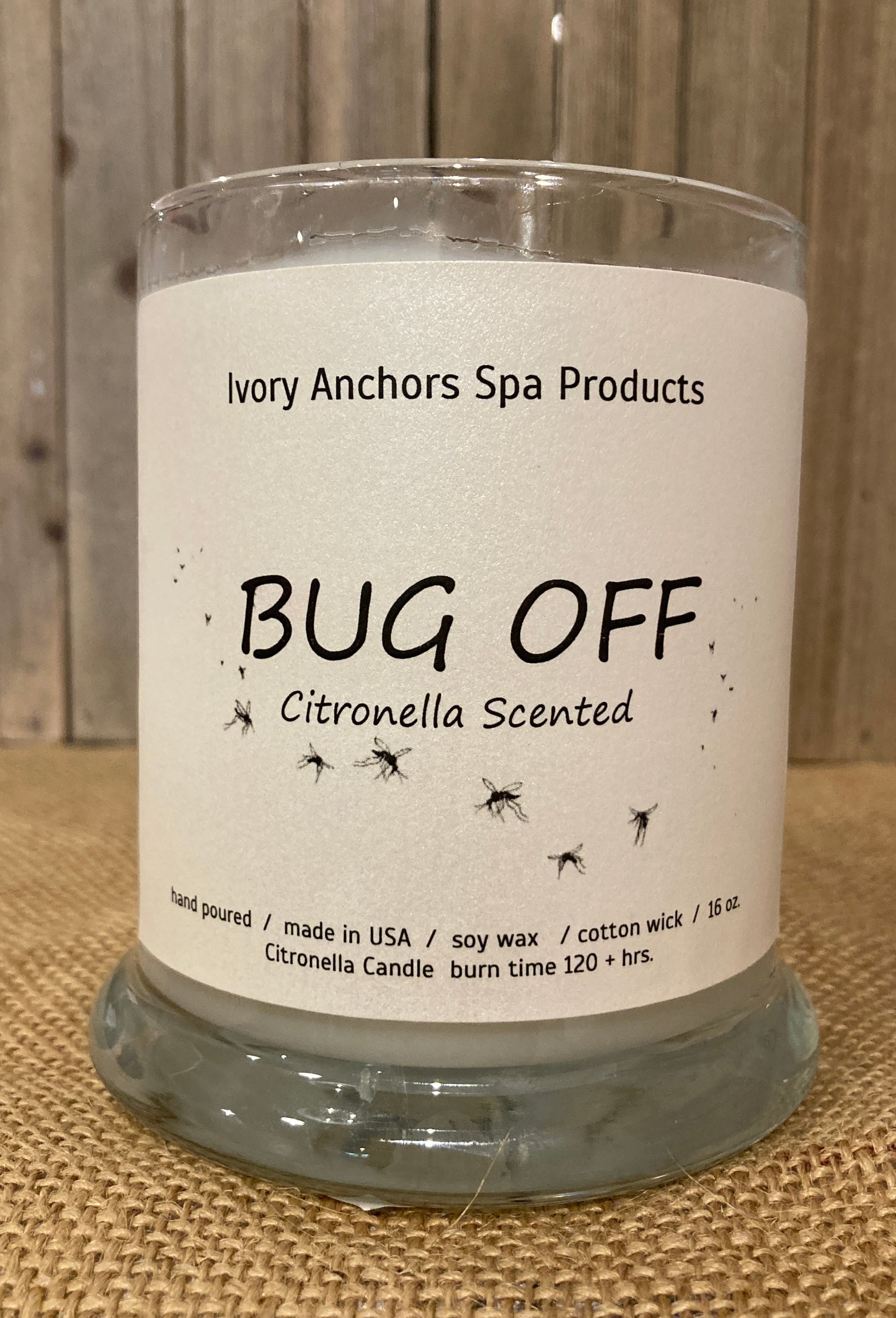 Bug Off Citronella Scented Candle