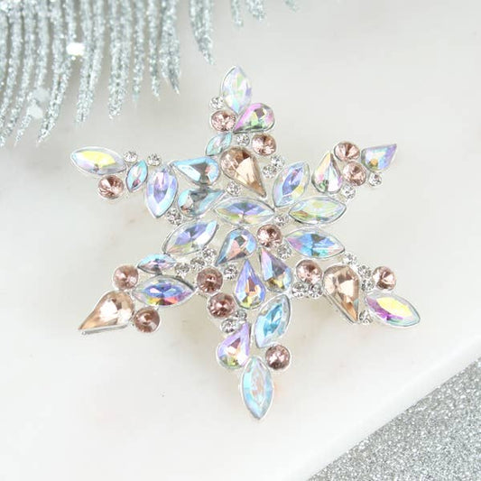 Jewel Snowflake Pin and Pendant