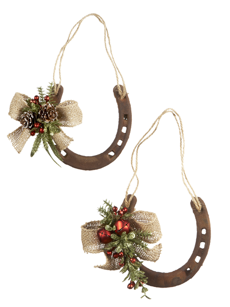 Rustic Horseshoe Wall Decor Ornaments In Assorted 2 Styles