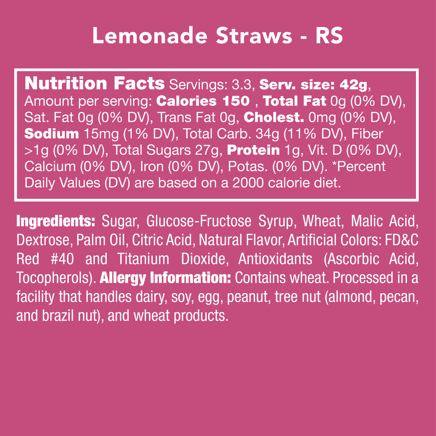 Lemonade Straws