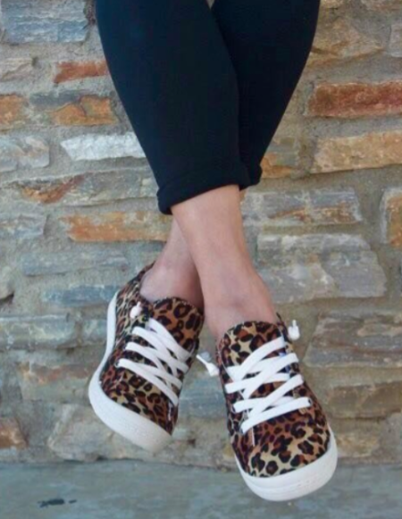 Leopard Sneakers - Pink Julep Boutique