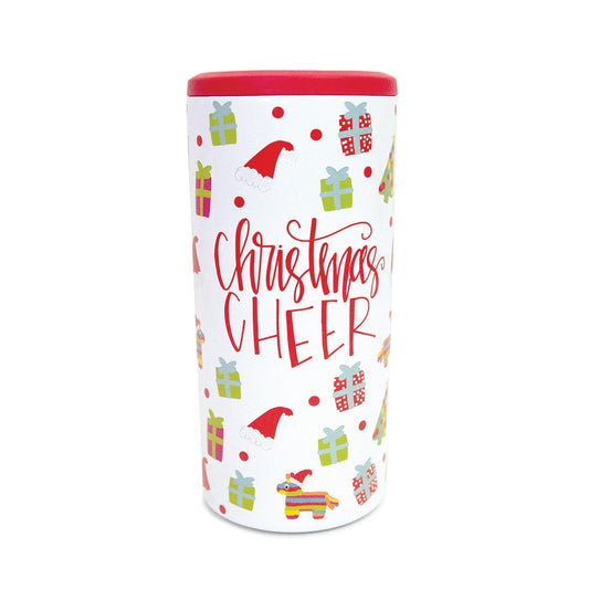 Christmas Stainless Skinny Can Cooler 12oz