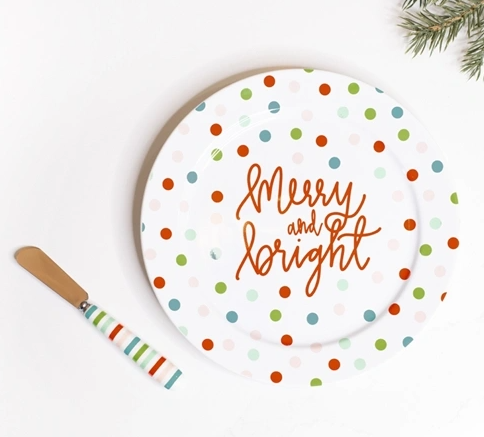 Merry & Bright Plate with Spreader