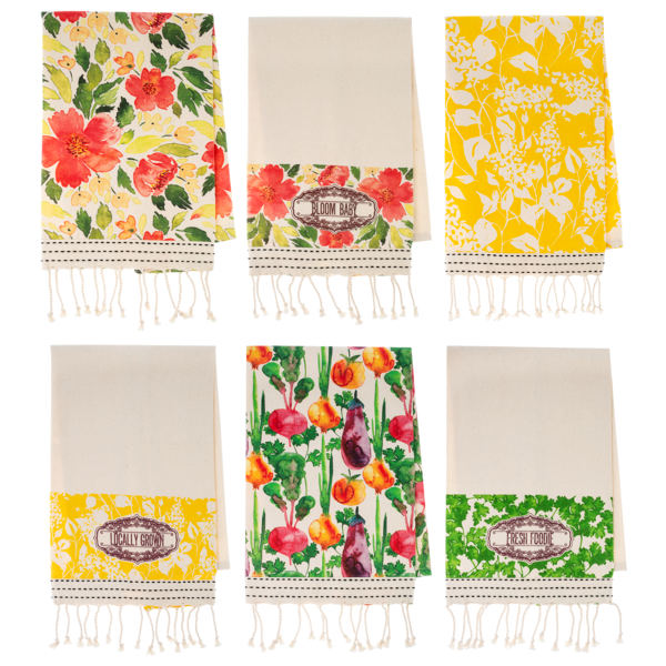 Garden Tea Towel In Assorted 6 Styles