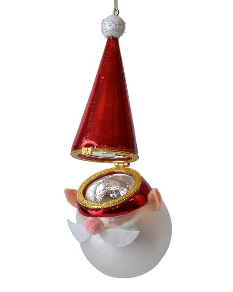 Hinged Gnome Teardrop Ornament