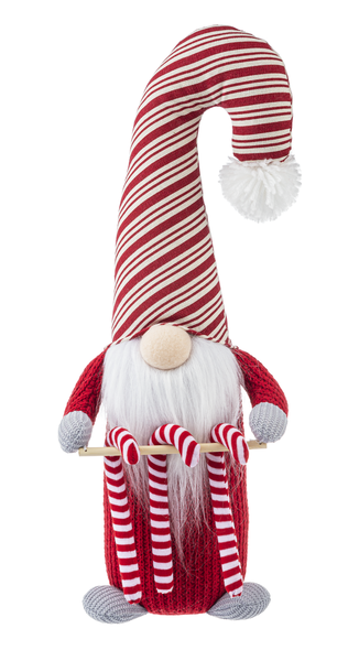 Gnome Candy Cane Holder Figurine