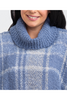 Cozy Plaid Cowl Neck Poncho In Assorted Colors