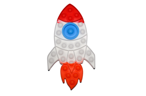 Rocket Pop-It Fidget Toy