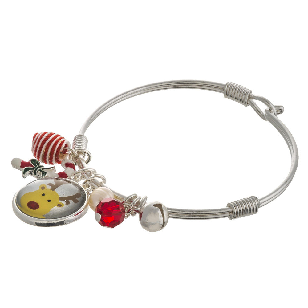 Rudolph Christmas Bangle - Pink Julep Boutique