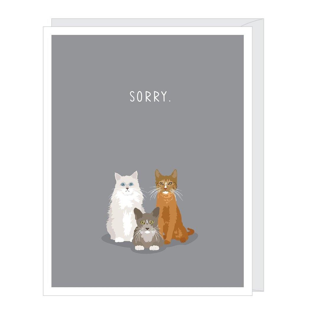 Sorry Cats Pet Sympathy Card - Pink Julep Boutique