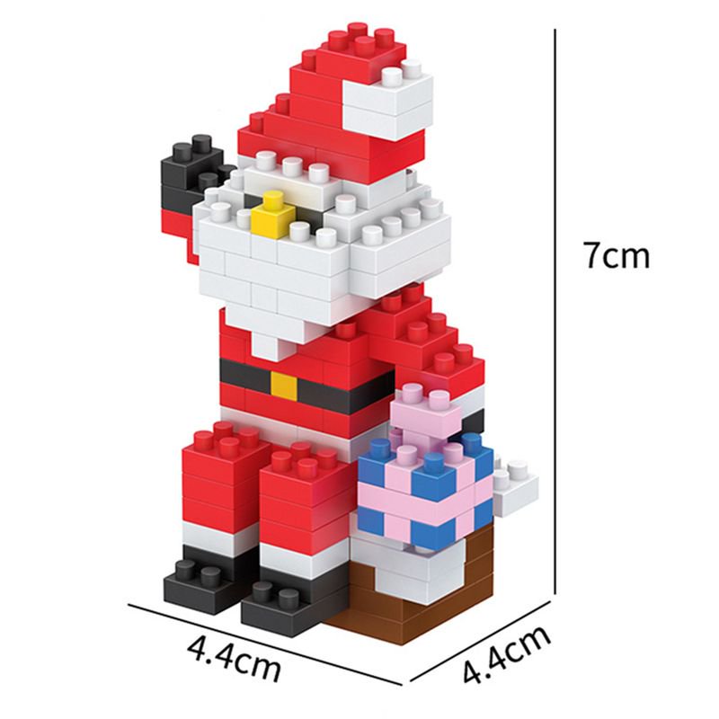 Holiday Micro Building Blocks in Storage Case- Assorted Designs